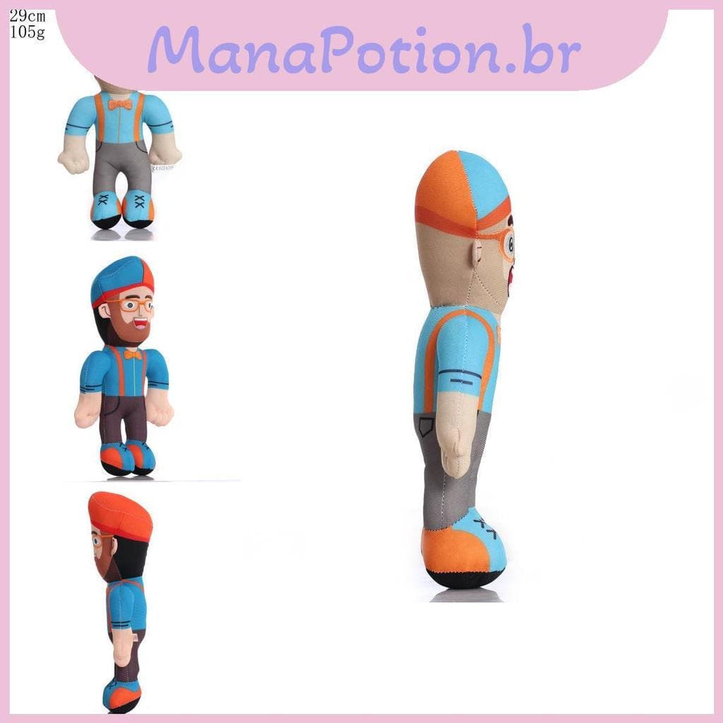 Inch 11 Blippi Brinquedos De Pelúcia Cartoon Soft Enlightenment Propaganda Presentes Suficientes Kids Doll