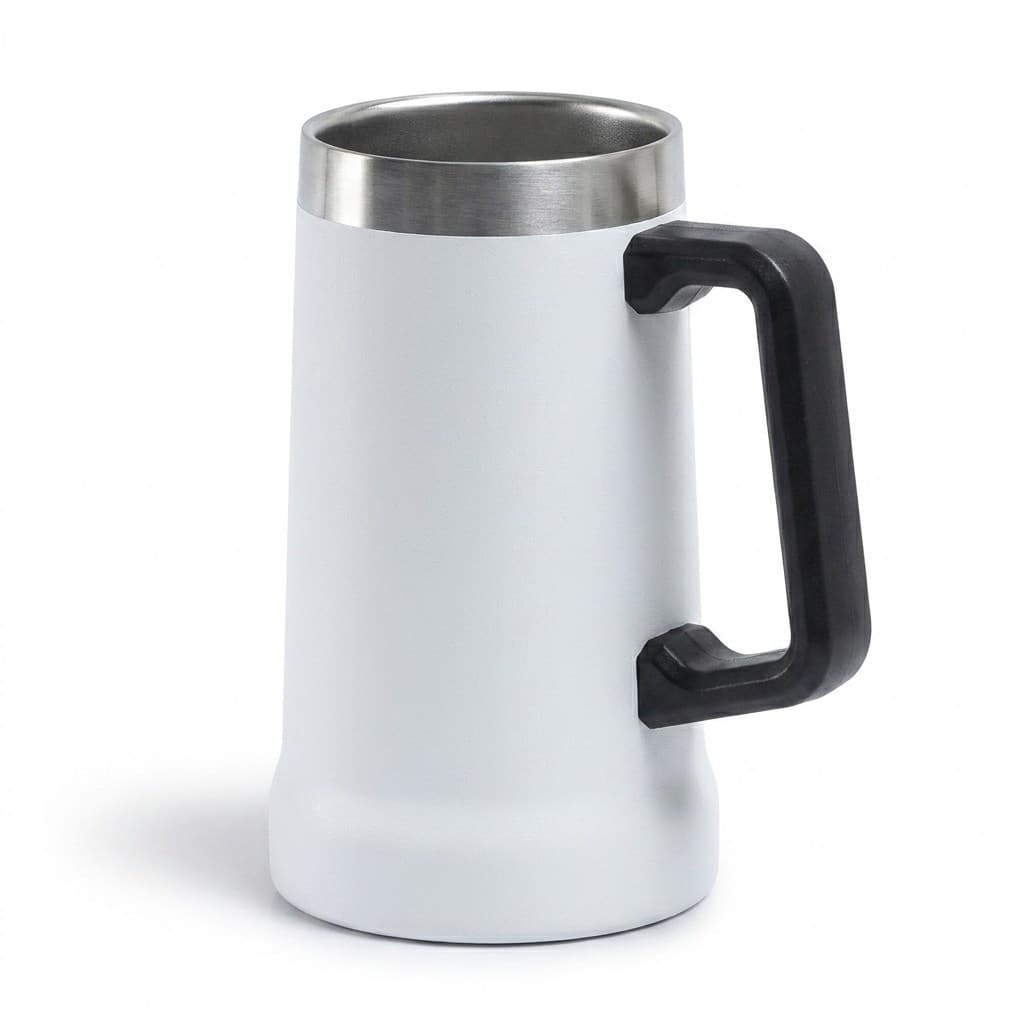 Caneca Térmica Inox 710ml Parede Dupla Com Tampa Conservação 12h Gelado 6h Quente Alça Ergonômica