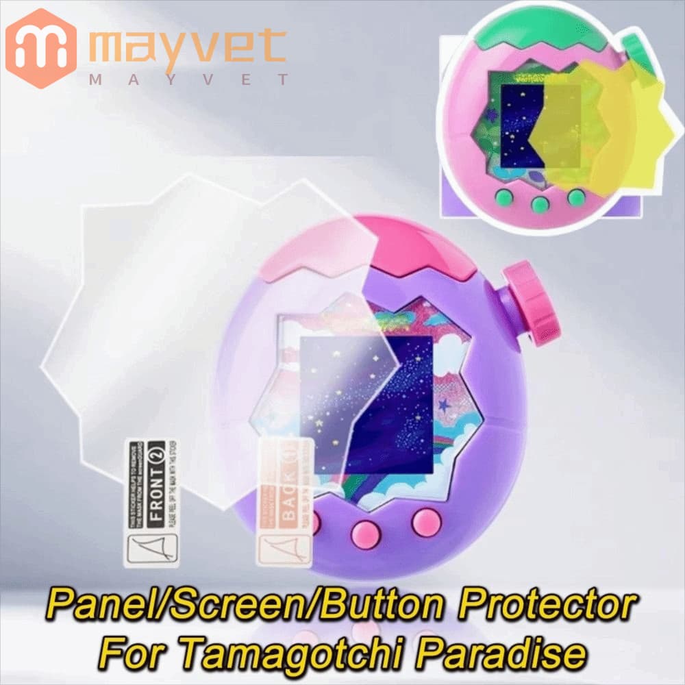 MAYVET 1/3 PCS Película Protetora De Tela , Capa Painel Amarelo TPU Macio , Para Tamagotchi Paradise
