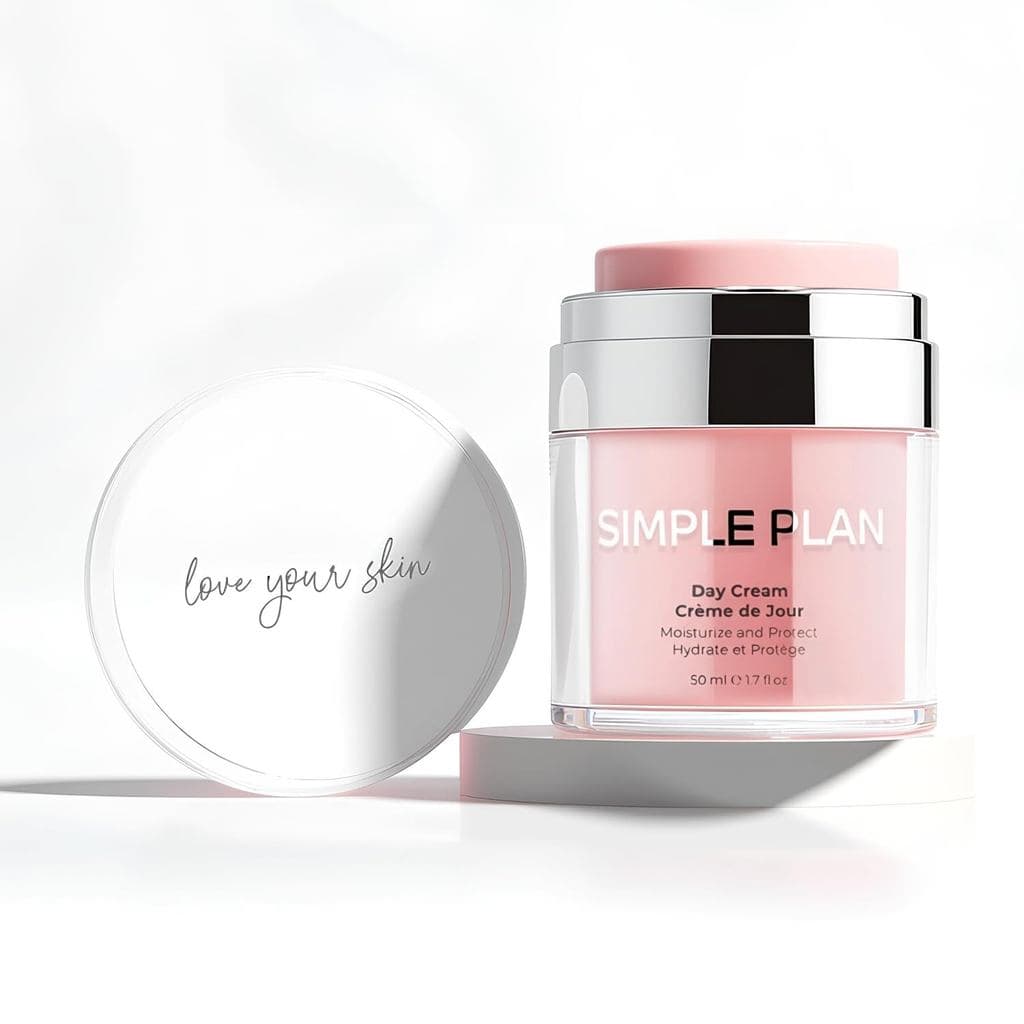 SIMPLE PLAN Creme Hidratante Diário com Ácido Hialurônico e Ceramidas – Creme Diário Avançado Sem Fragrância para Pele S