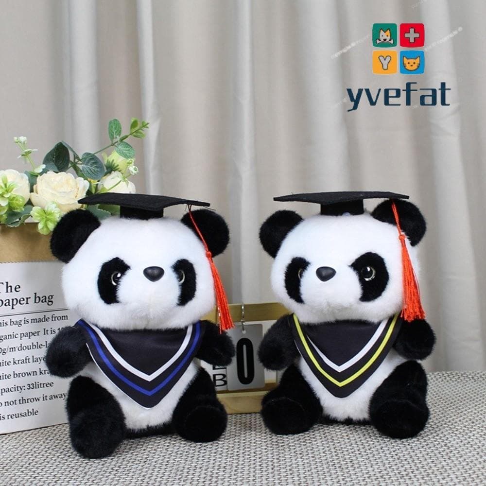 Brinquedo De Pelúcia De Formatura YVEFAT , Bonecos Macios De Desenho Animado Para Graduação , Com Boné Fofo