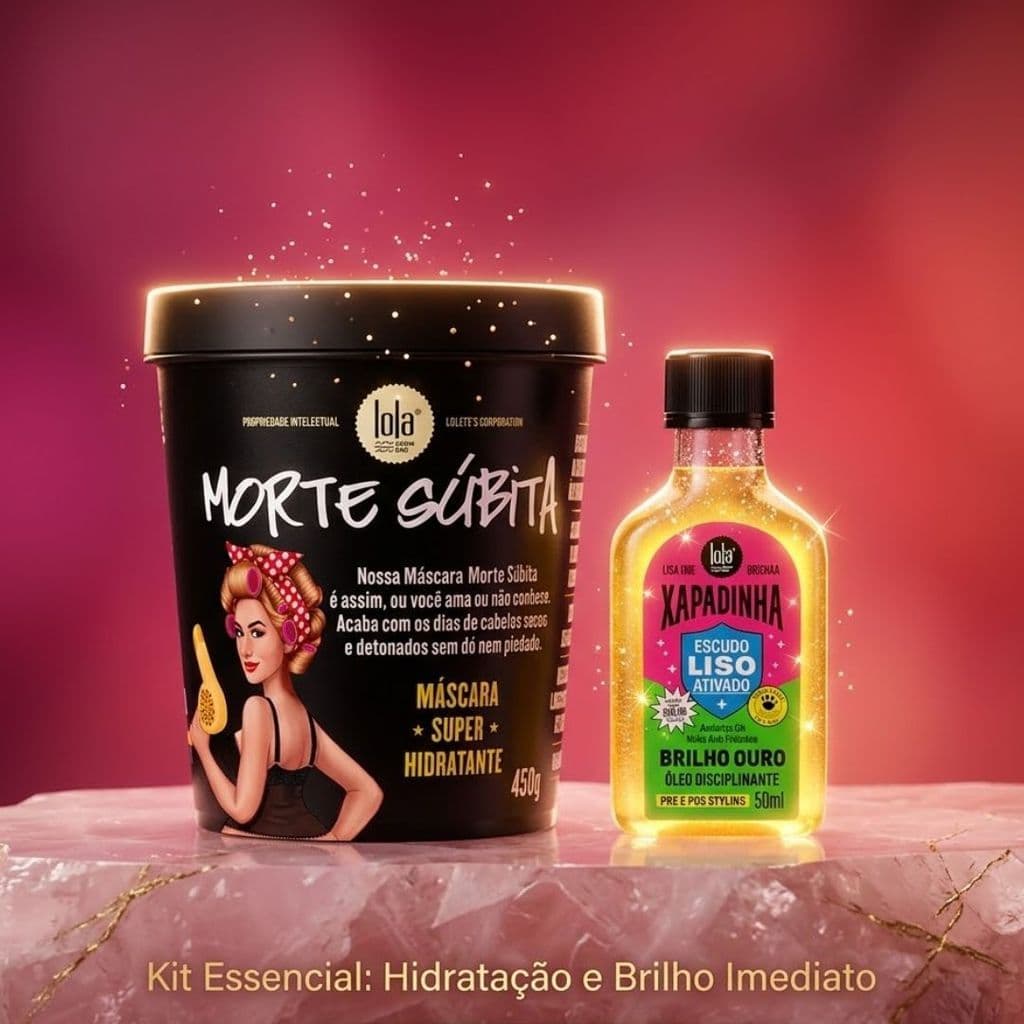 Kit Lola Cosmetics Máscara Morte Súbita 450g + Oleo Xapadinha 50ml