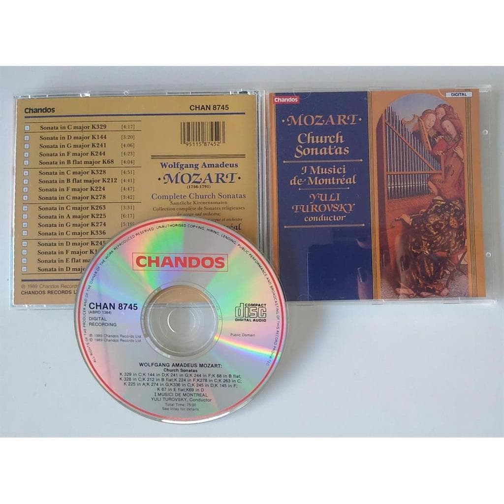 CD I MUSICI DE MONTRÉAL; YULI TUROVSKY MOZART: CHURCH SONATAS