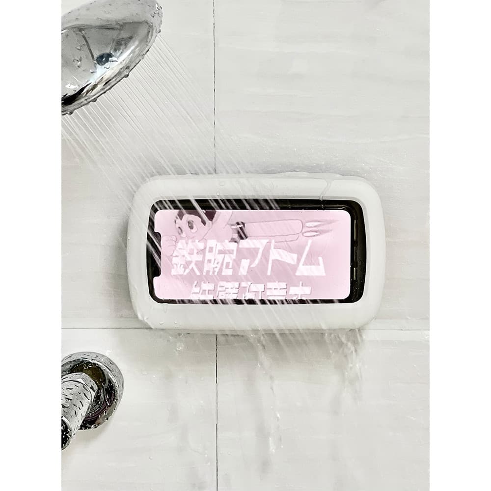Caso do telefone móvel à prova dwaterproof água suporte do telefone móvel banheiro cozinha preguiçoso perfuração-livre f