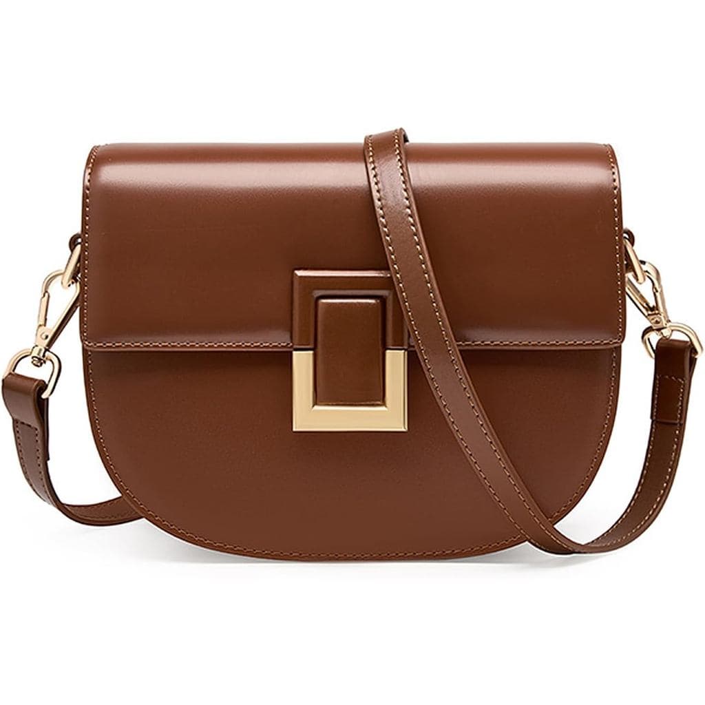 Bolsas Transversais para Mulheres, Bolsa de Ombro em Couro Genuíno, Bolsas de Grande Capacidade, Bolsas Tipo Satchel par