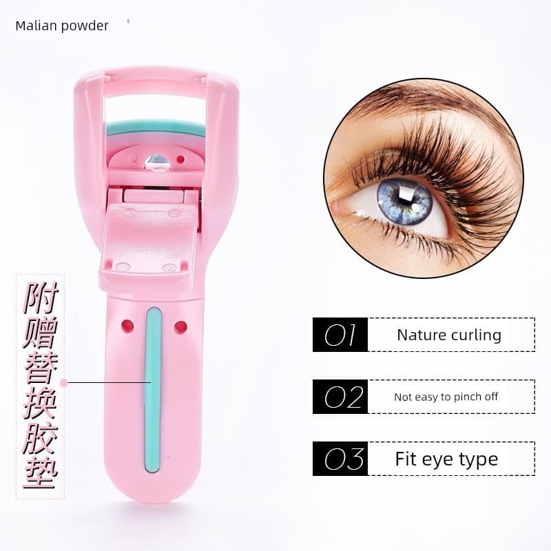 Marianne Mini Modelador de Cílios Portátil Natural Modelador de Cílios de Longa Duração com 2 Almofadas de Borracha