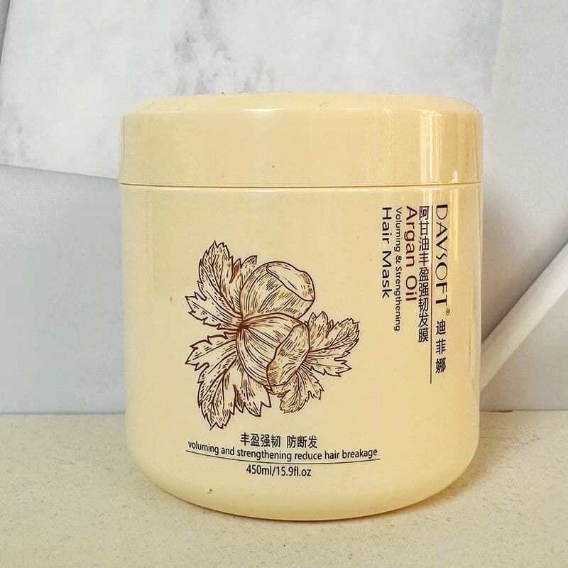Dificuu Argan Oil Volumizing Strengthening Hair Mask Soft Shine Condicionador de cabelo seco e crespo