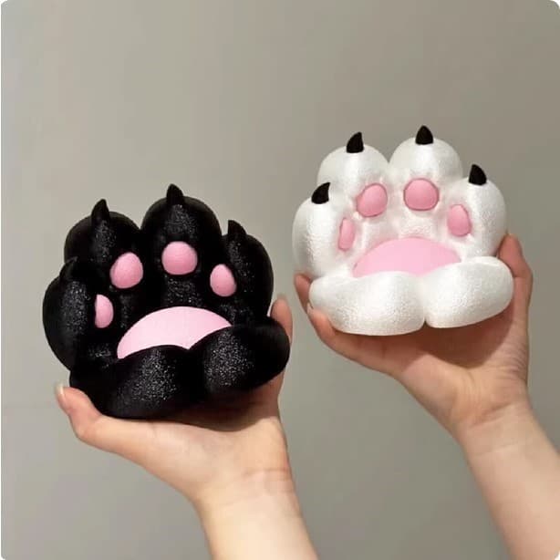 Suporte de telefone com garra de gato fofo, impressão 3D de mesa, decoração de mesa, à prova de choque, multifuncional,