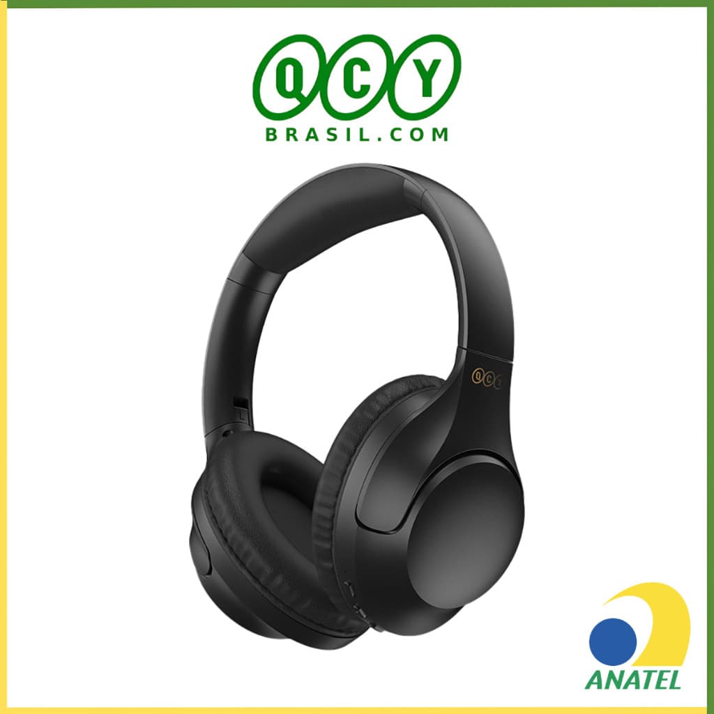 Headphone QCY H2 Fone Sem Fio Bluetooth TWS 5.3 Multiponto On-ear 3d 60h De Reprodução
