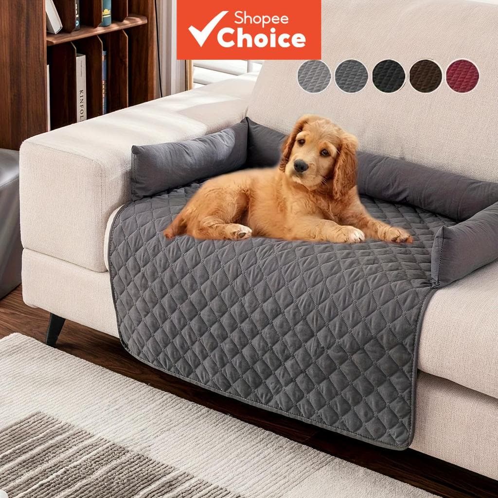 Cama de Sofá para Pets, Antiderrapante, Resistente a Arranhões, Protetor de Sofá Lavável com Almofadas de Encosto, Capa