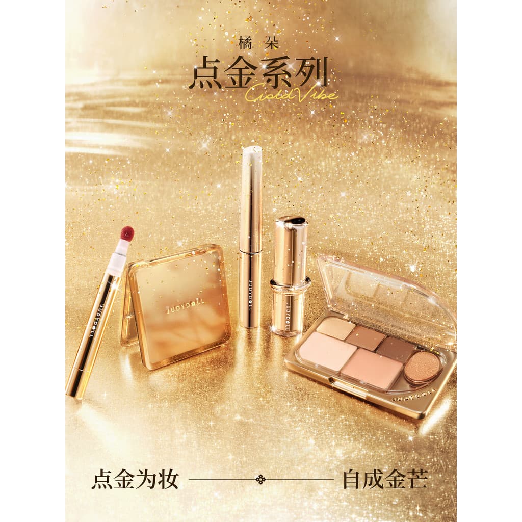 Judydoll Judydoll [Point Gold Series] Batom reparador de alto brilho Lip Glaze Paleta de sombras Rímel Ano Novo Natal