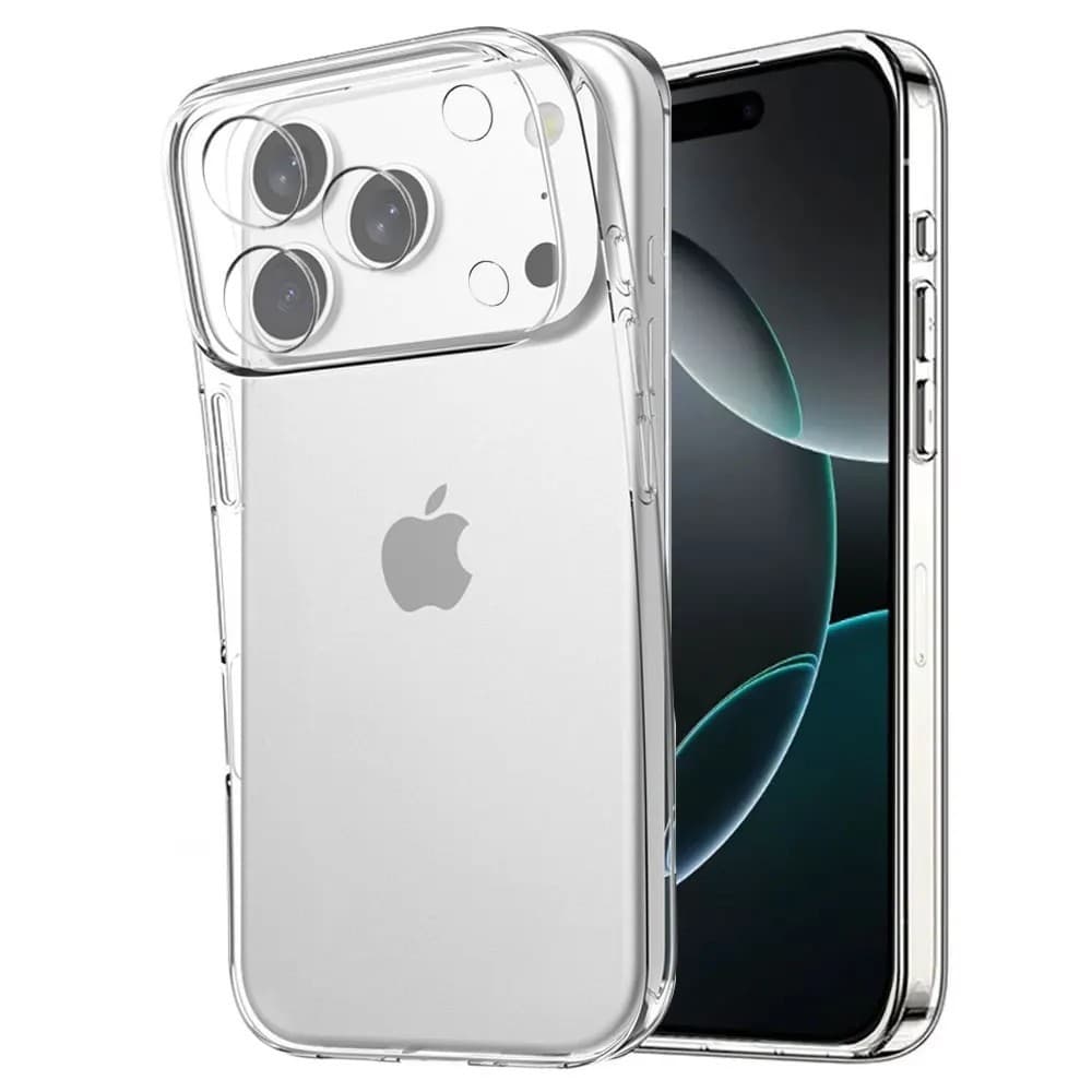 BARATIE-Capa Transparente de TPU Macio para iPhone 17 17 Pro 17 Pro Max, Capa Traseira Transparente Anti-choque