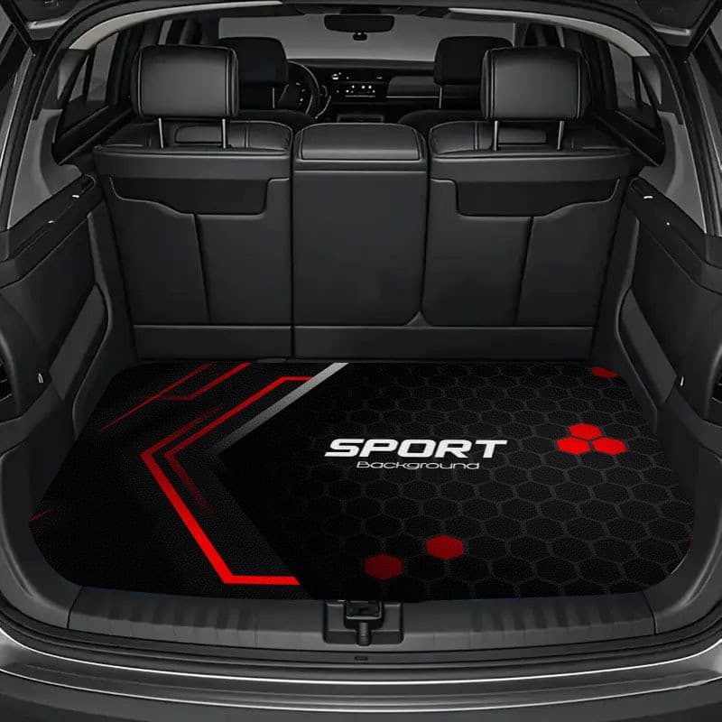 Tapete de porta-malas de carro impresso esportivo de 1 unidade, seguro e prático, adequado para viagens diárias, armazen