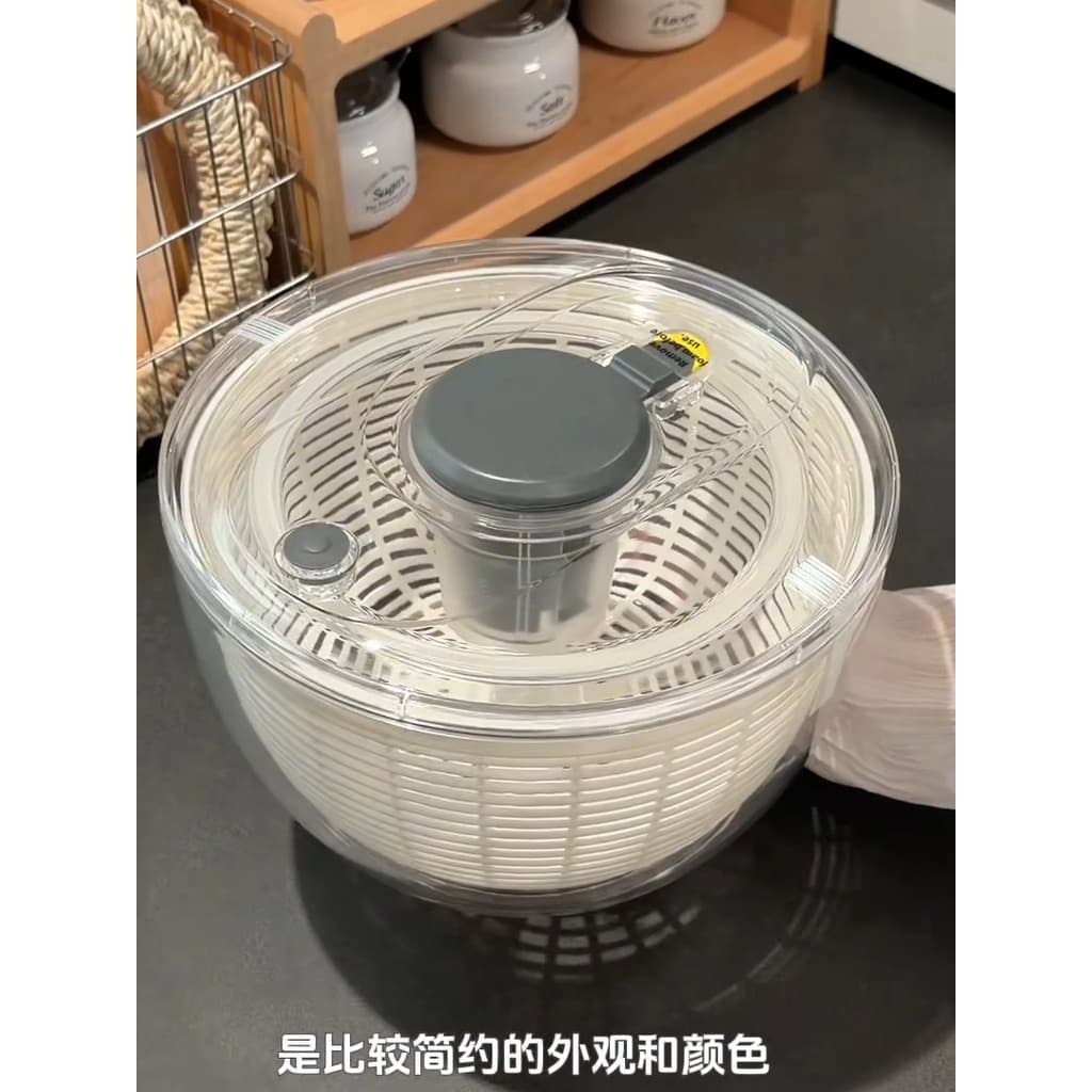 Manual vegetal desidratador cesta de drenagem salada frutas girador cesta desidratação doméstico frutas vegetais girando