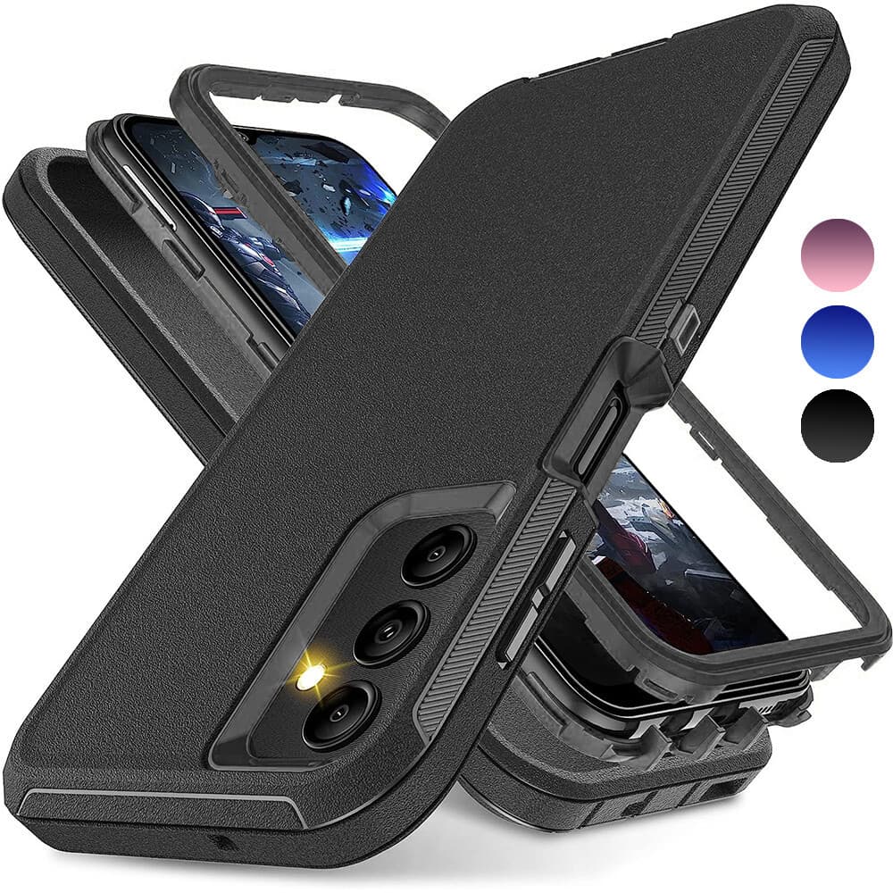 Capa Protetora À Prova De Choque Premium 3 Em 1 Para Serviços Pesados Samsung A56 , A36 , A16 , A15 , A14 , A54 , A53 ,