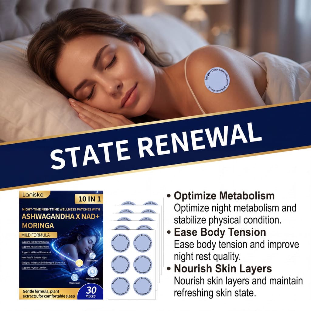 Nova Atualização LANISKA Nighttime care sleep patch-Cuidado Suave Para Dormir Confortável À Noite , Adesivo Conveniente