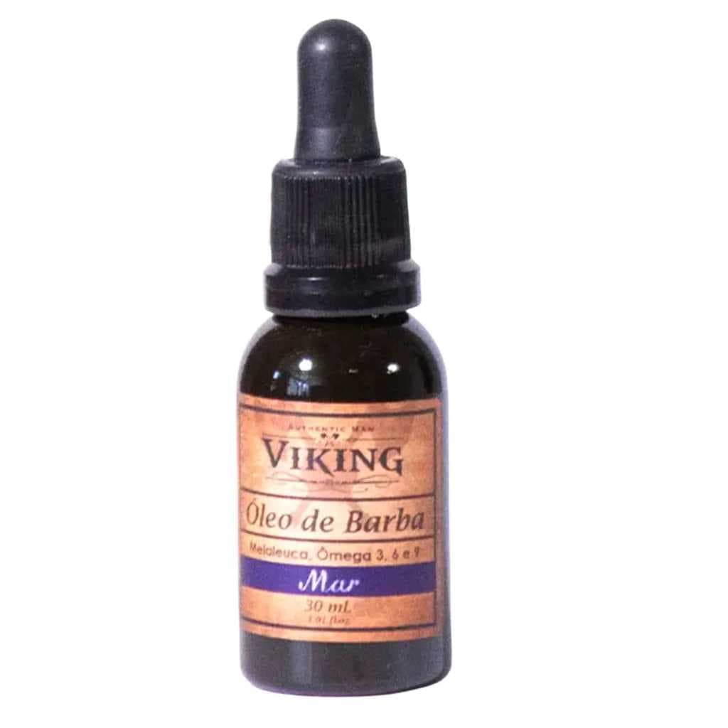 Óleo para Barba Viking Mar Hidratação Brilho Maciez Aroma Masculino 30ml