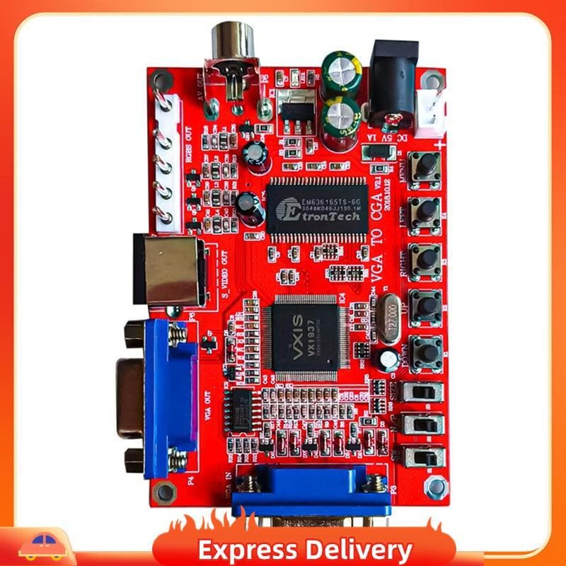 [Entrega Rápida BRY8] Conversor De Alta Resolução Para Baixa , VGA RGBS AV S-Video , Placa De Conversão De Vídeo Jogos