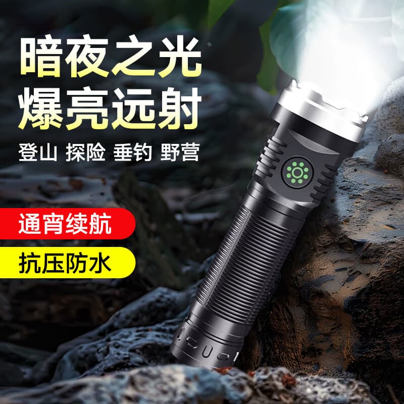 2025 novo estilo mini luz forte pequena lanterna recarregável Super brilhante portátil Laser patrulha ao ar livre domést