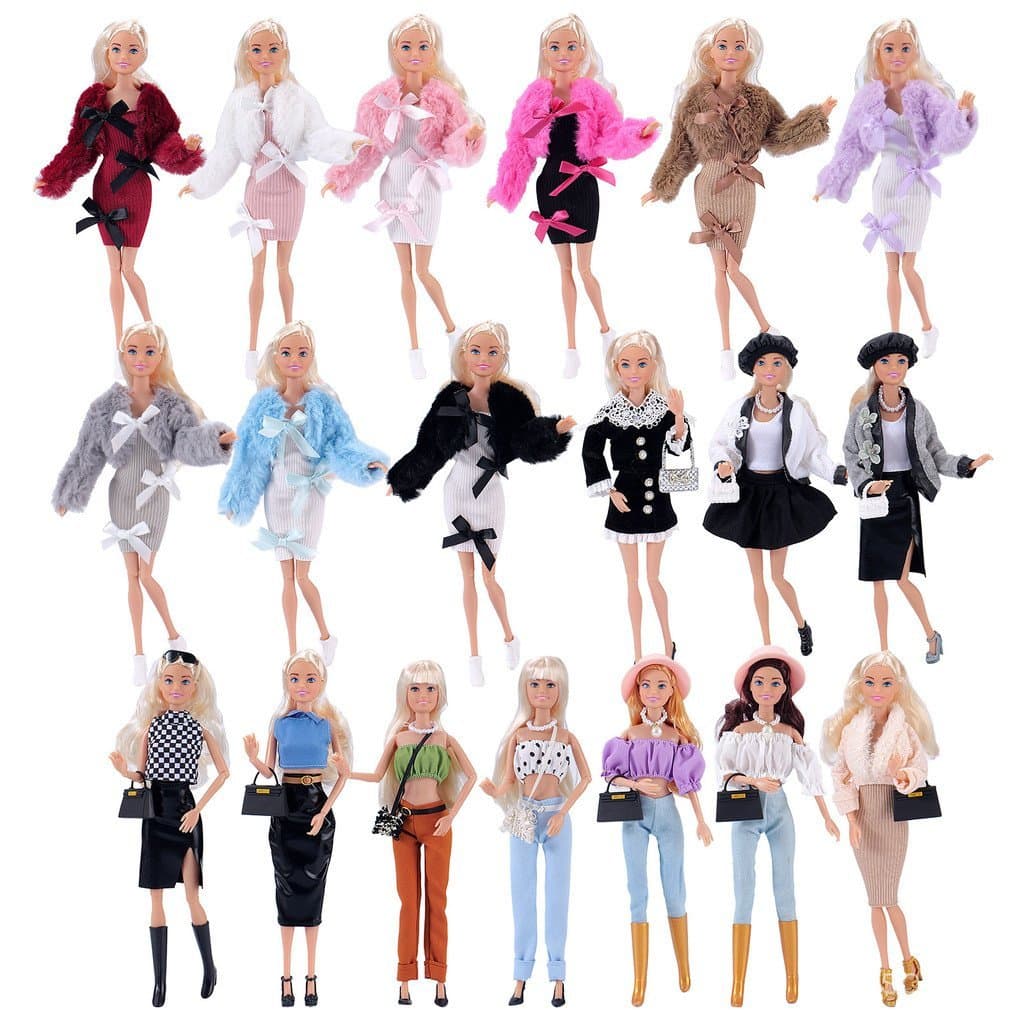 Acessórios e Roupas de Boneca 30cm, Conjunto Fashion, Lembrança e Presente de Aniversário