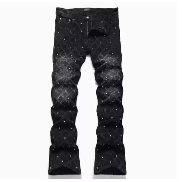 Calça masculina retrô Slim fit Skinny calça masculina rasgada calça Jeans feminina