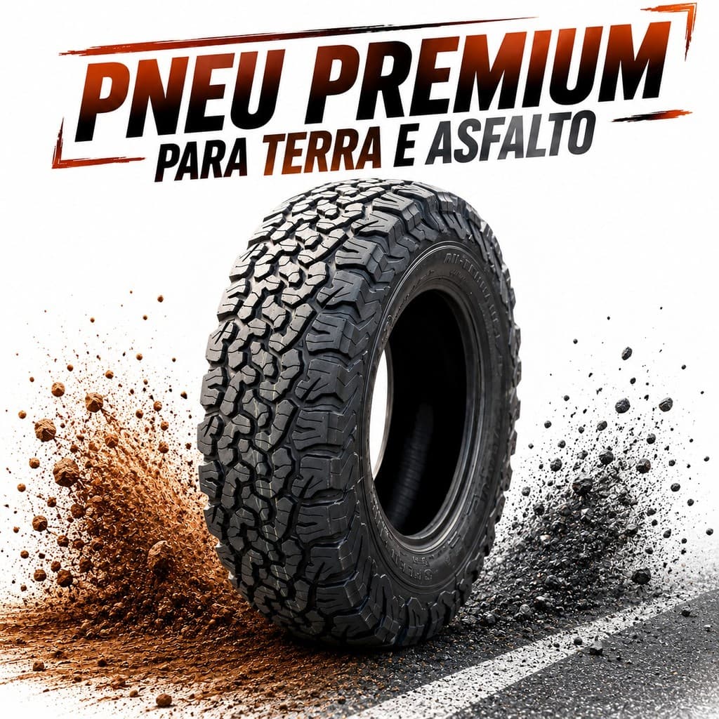 Pneu Aro 16 265/70R16 Off Road Premium Remold All Terrain AT Terra Asfalto
