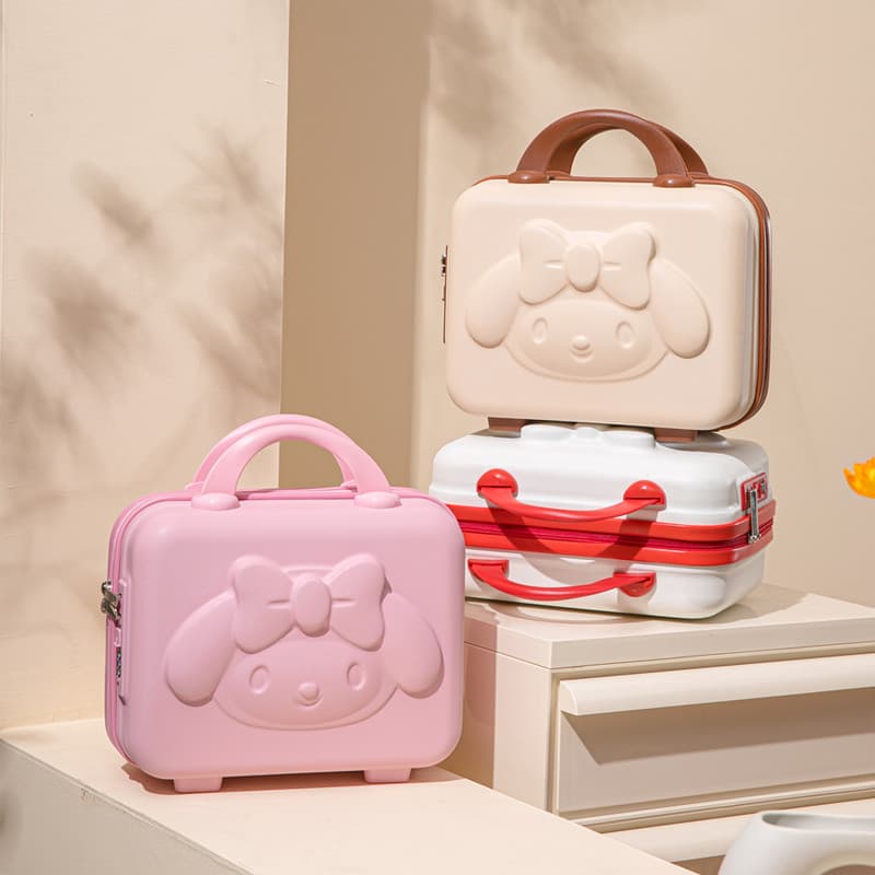 Novo estilo versão coreana bagagem de mão caso cosmético pequeno 47cm 16 caixa de senha bloqueada caixa de presente Mini
