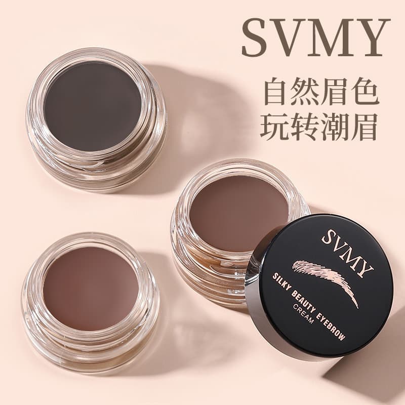 SVMY Sobrancelha Creme Maquiagem de Secagem Rápida À Prova D 'Água À Prova de Suor com Pincel Tingimento Creme de Sobran