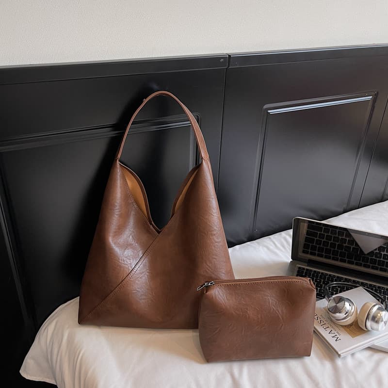 Bolsa de verão, bolsa simples para usar debaixo do braço, bolsa de ombro texturizada para mulheres, bolsa tipo balde de