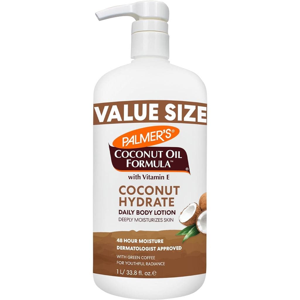 Loção Corporal Palmer's com Óleo de Coco para Pele Seca, Hidratante para Mãos e Corpo com Extrato de Café Verde e Vitami