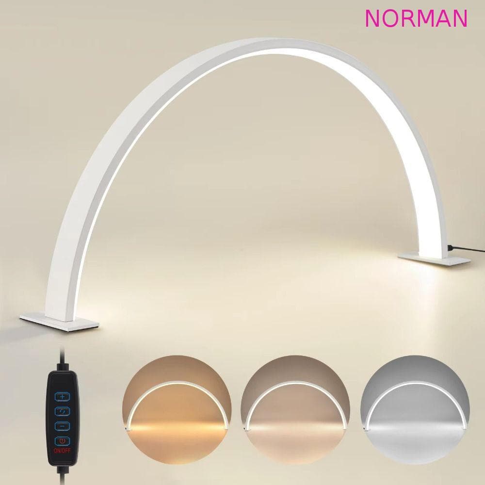 NORMAN Half Moon Nail Light , Eye Protect Iluminação De 180 Graus Lâmpada De Unhas Em Forma De U , Regulável