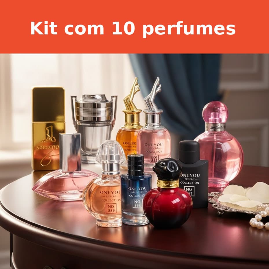 Kit 10 Perfumes 30ml Masculino E Feminino Onlyou Revenda SORTIDOS hot sale