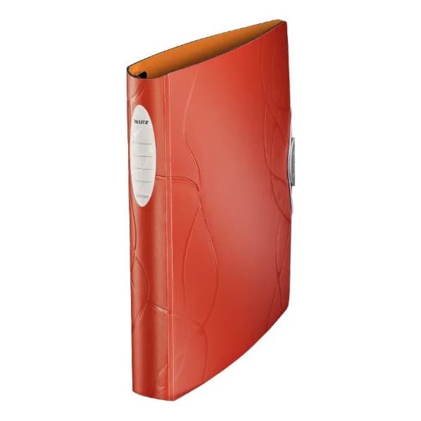 Pasta Fichario Leitz Flash Nature A4 280 fls - Vermelho-Ocre