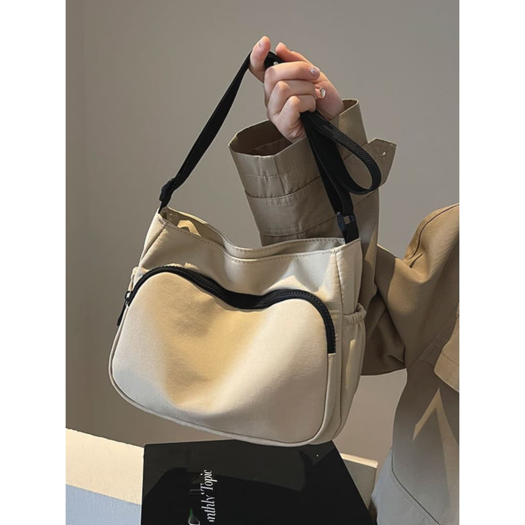 Bolsa mensageiro de lona Casual feminina estudantes universitários classe Commuter bolsa de pano bolsa de ombro leve All