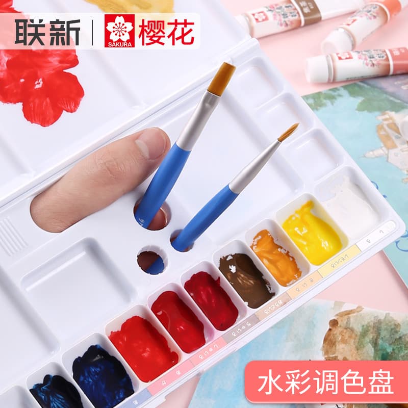 Japão Japão Japão Sakura Sakura Paleta Pintura a óleo Pintura em aquarela Pintura acrílica Quadrada Portátil Paleta dobr