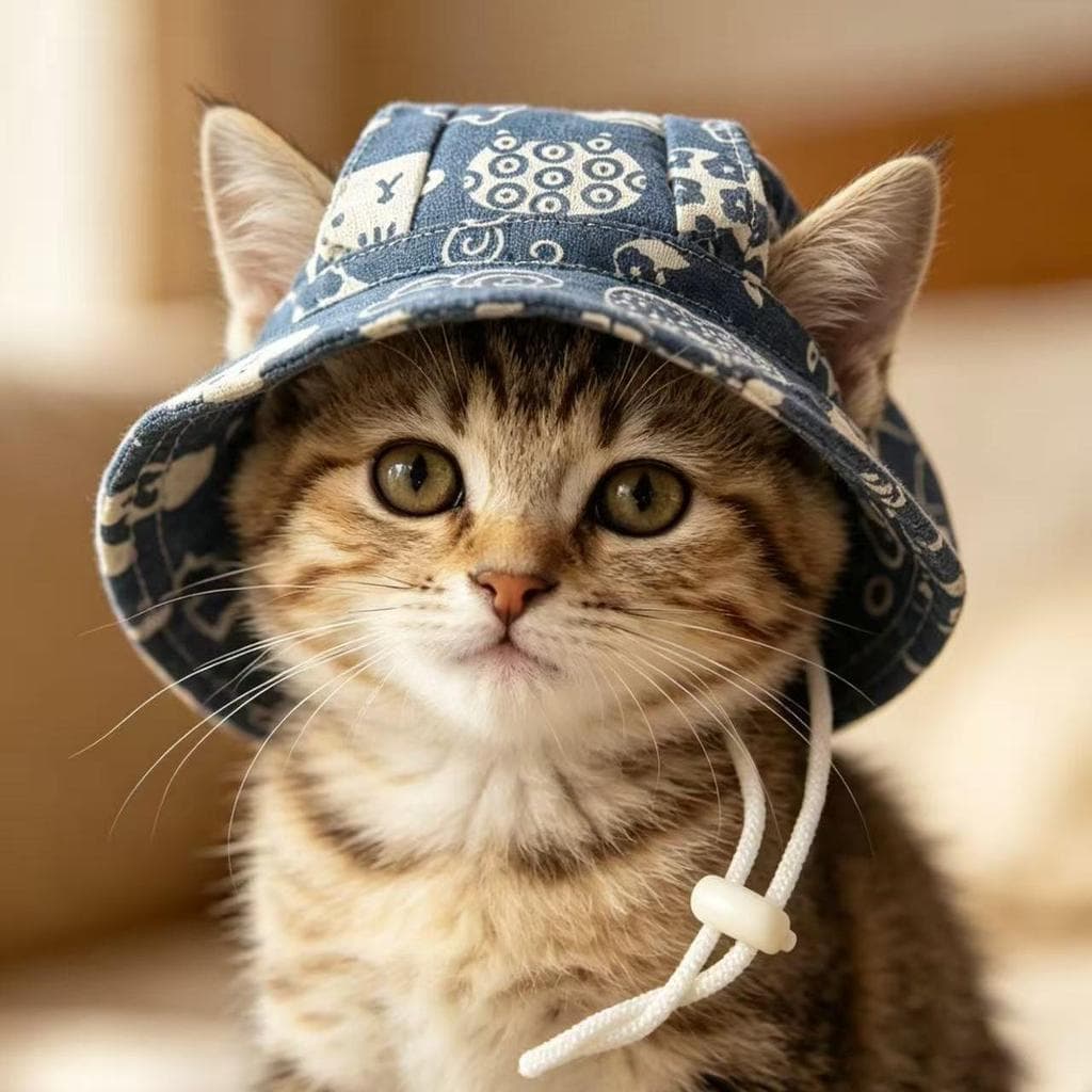 Chapéu para animais de estimação gato dedicado Retro Floral foto ferramenta útil gatinho gato adulto Universal bonito es