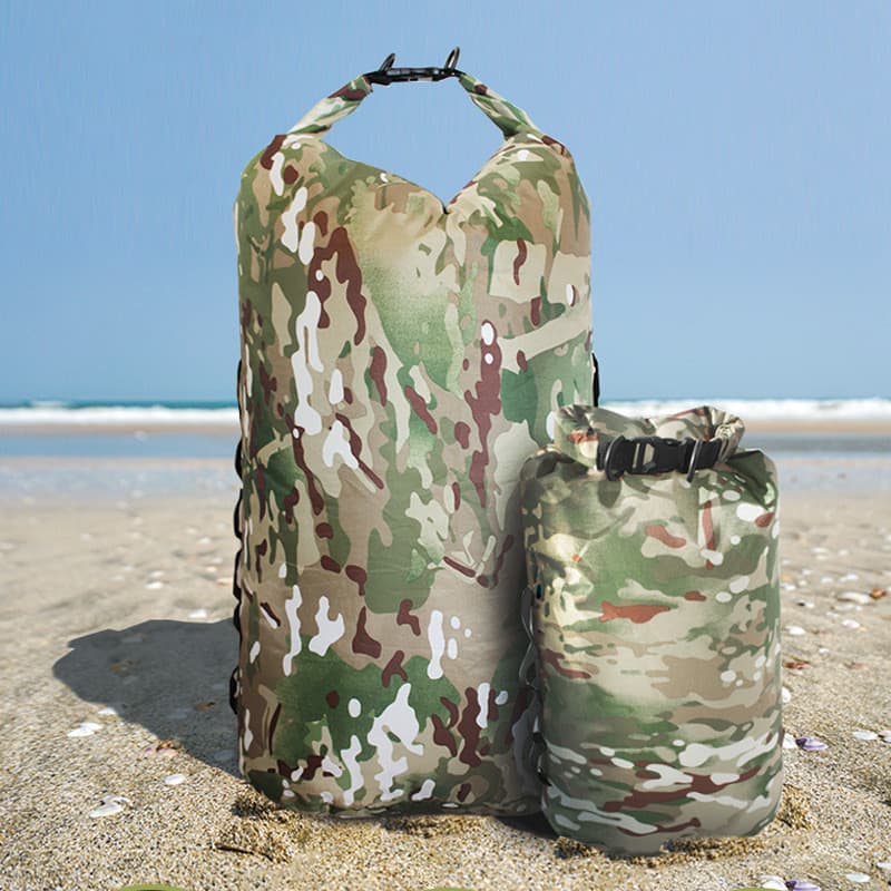 FEEELNATURE Bolsa camuflada à prova d'água para uso externo Bolsa portátil à prova d'água Bolsa de armazenamento à prova