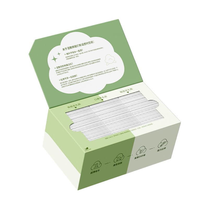Abertura de algodão molhado elástico aplicando rosto dedicado três-em-um abertura Ultra-fino Tencel máscara papel algodã