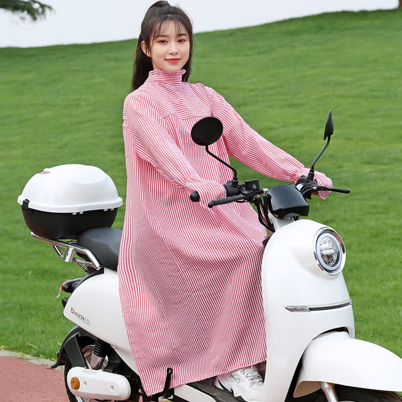 Verão ciclismo motocicleta veículo elétrico protetor solar roupas xale Anti-ultravioleta capa de comprimento médio macac