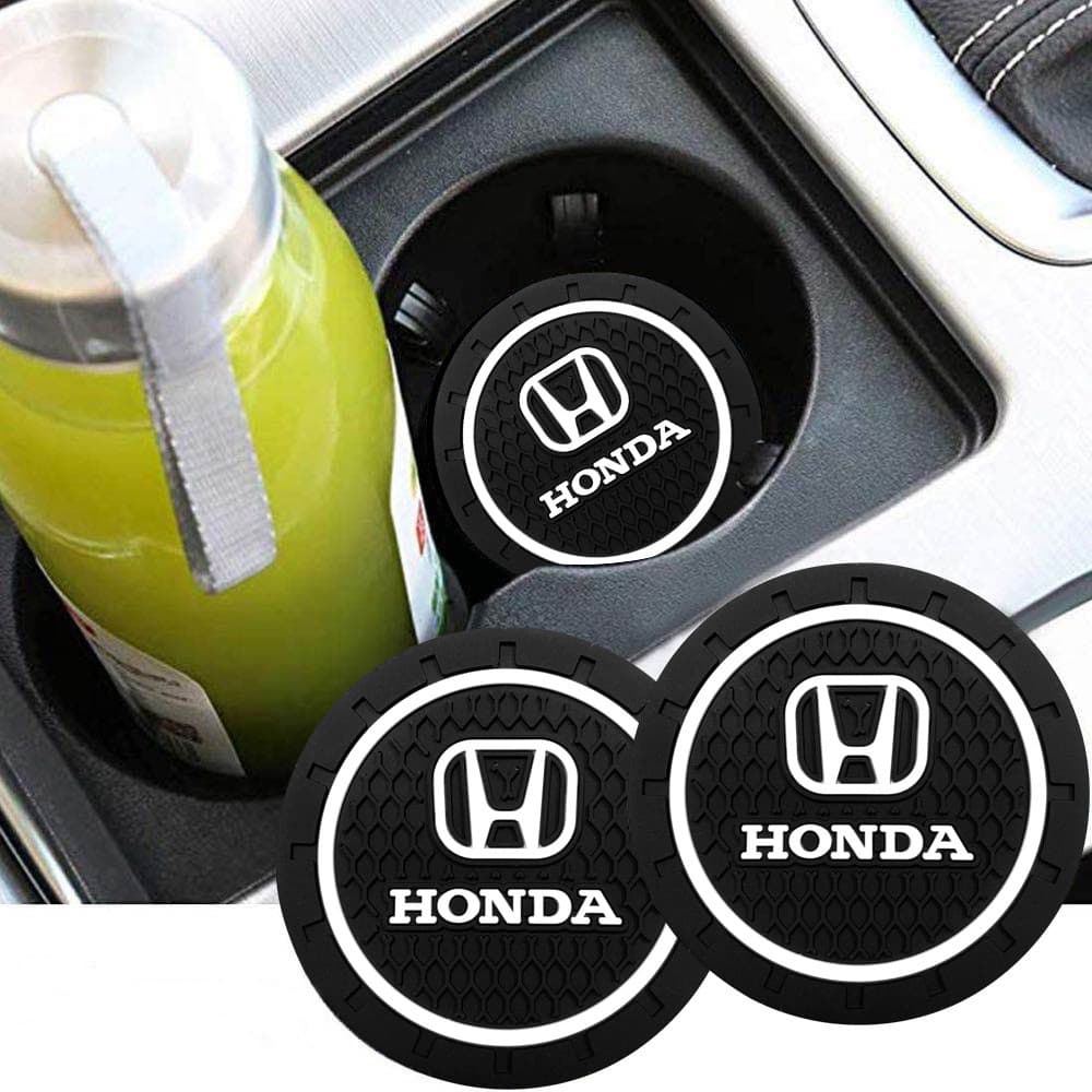 2 Peças Porta-Copos Para Carro Garrafas Copo De Água Tapete Antiderrapante De Sílica Gel À Prova D'água Honda Civic FIT