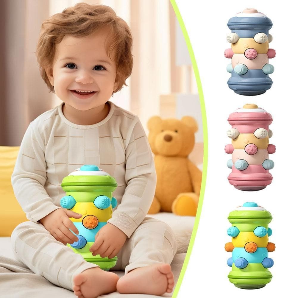 Bonito Divertido Rolo Caterpillar Imprensa Educação Precoce Brinquedos Infantis Educativos Treinamento De Exercício N8p5