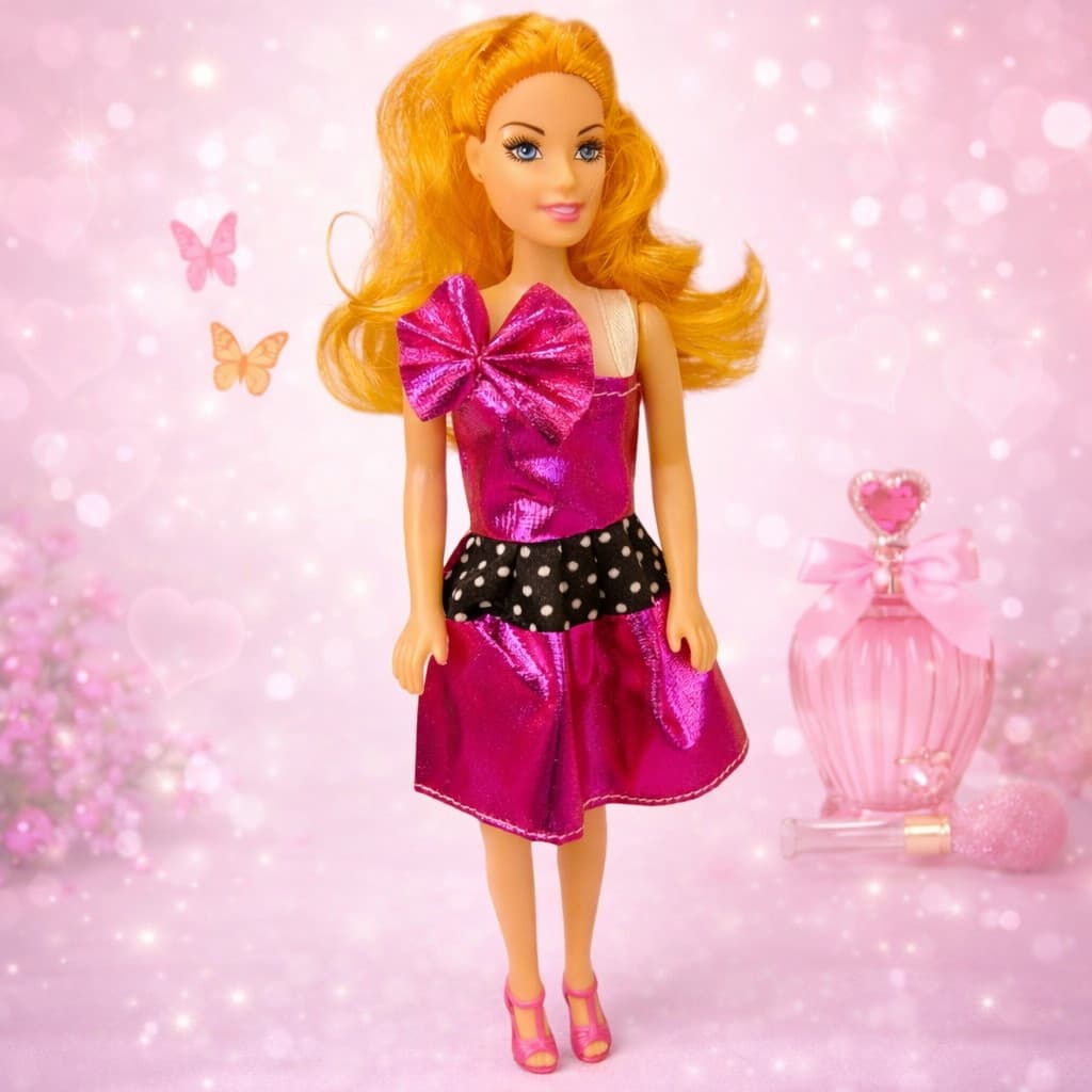 Boneca Beautiful Girl- JB010- Grande Acessorizada 27CM Brinquedo