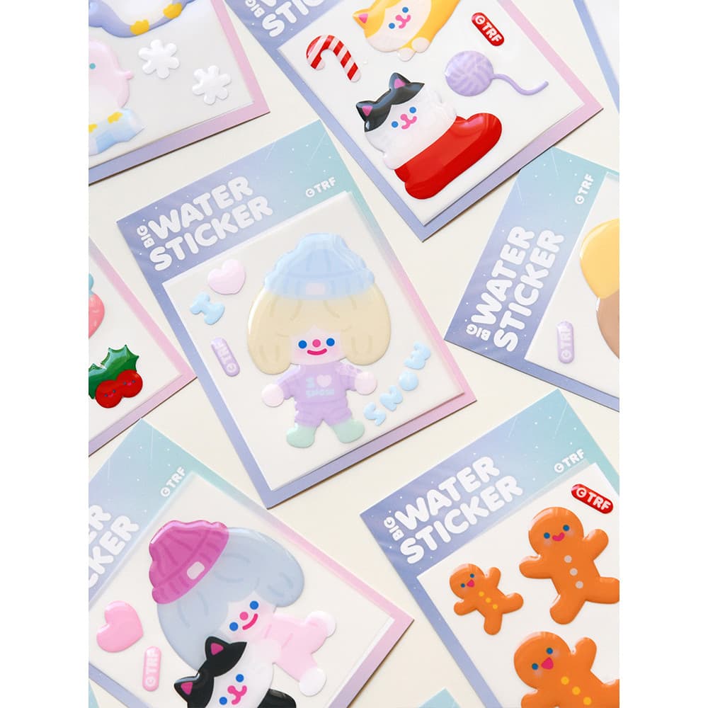 Coreia coreia TRF bonito RICO menina dos desenhos animados ins cristal adesivo manual foto cartão livro DIY decoração ad