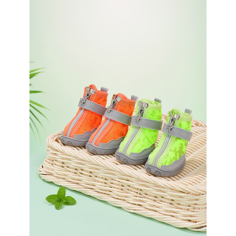 Câmera sapatos para cães de estimação primavera verão sandálias Net sapatos cão de pelúcia malha respirável pequeno cão