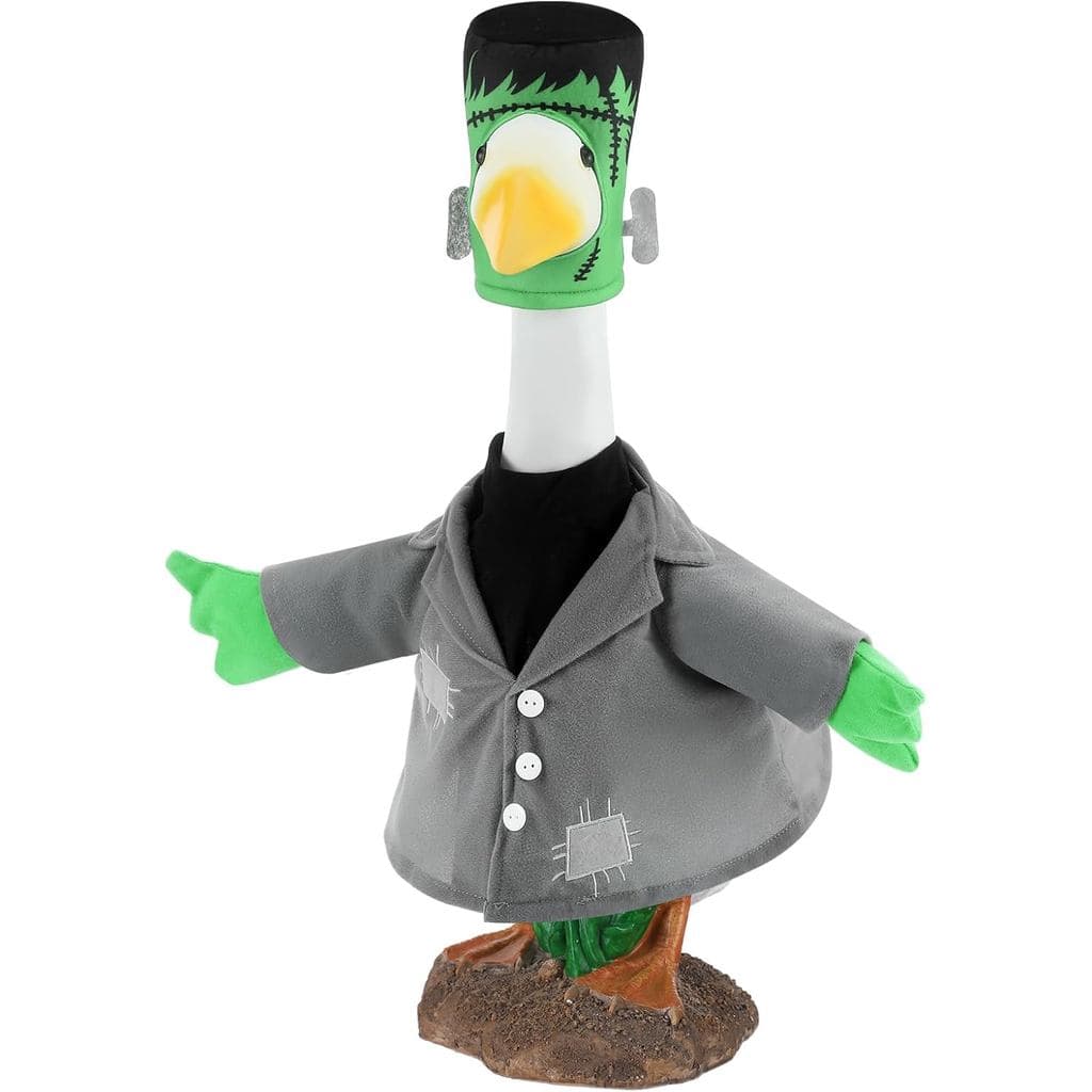 Roupa de Monstro de Halloween para Ganso, Vestuário para Gansos de Plástico de 23" para Decoração de Arte de Pátio, Quin