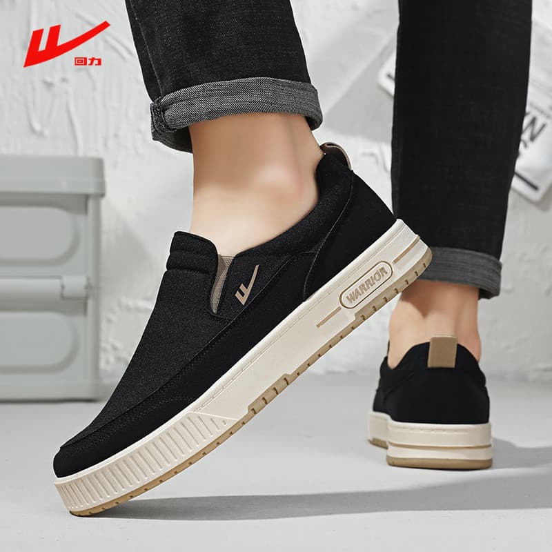 Puxar para trás sapatos masculinos 2026 novo estilo primavera deslizamento em sapatos de lona masculino Casual esportes