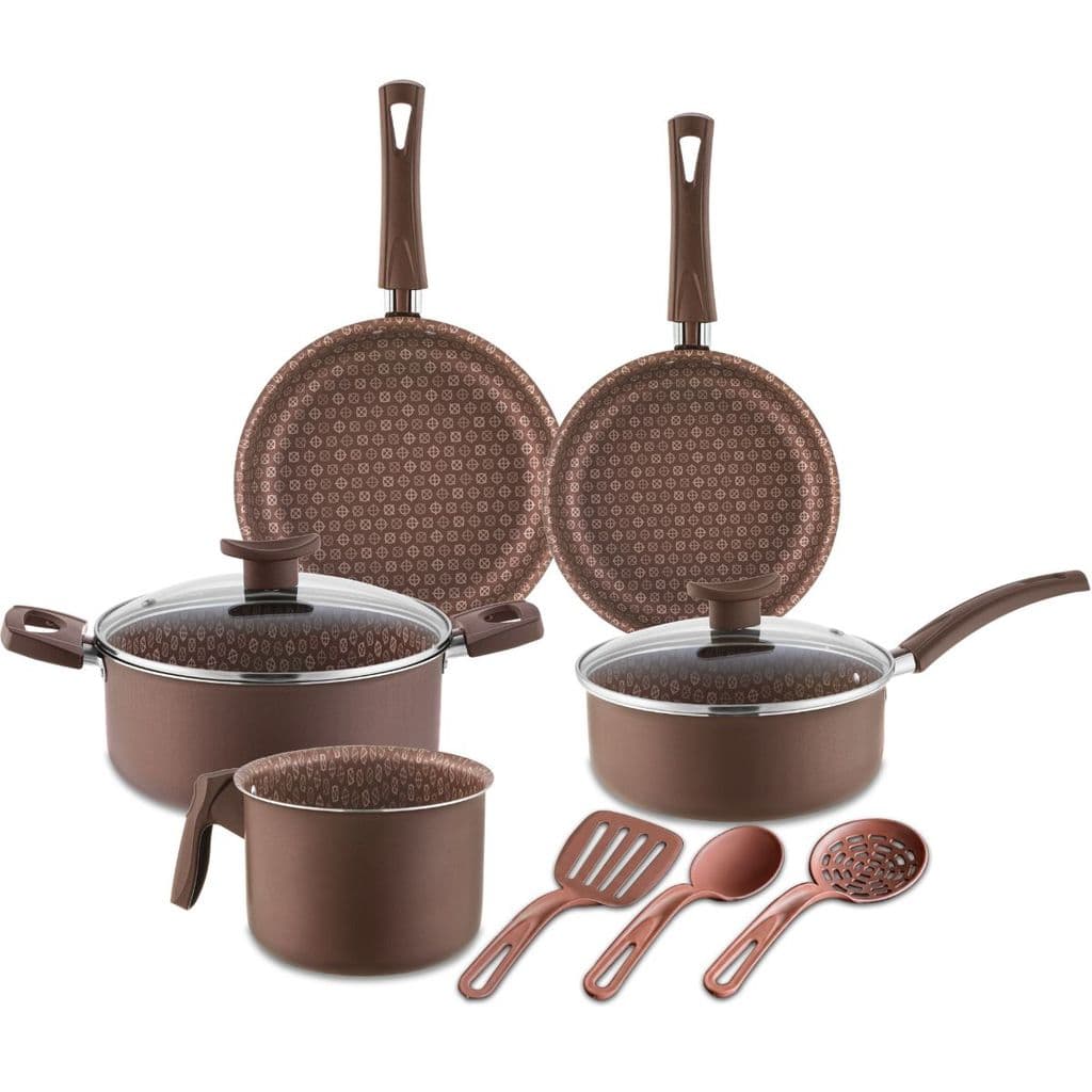 Conjunto de Panelas 8 Peças Antiaderente Disegno Cozinha