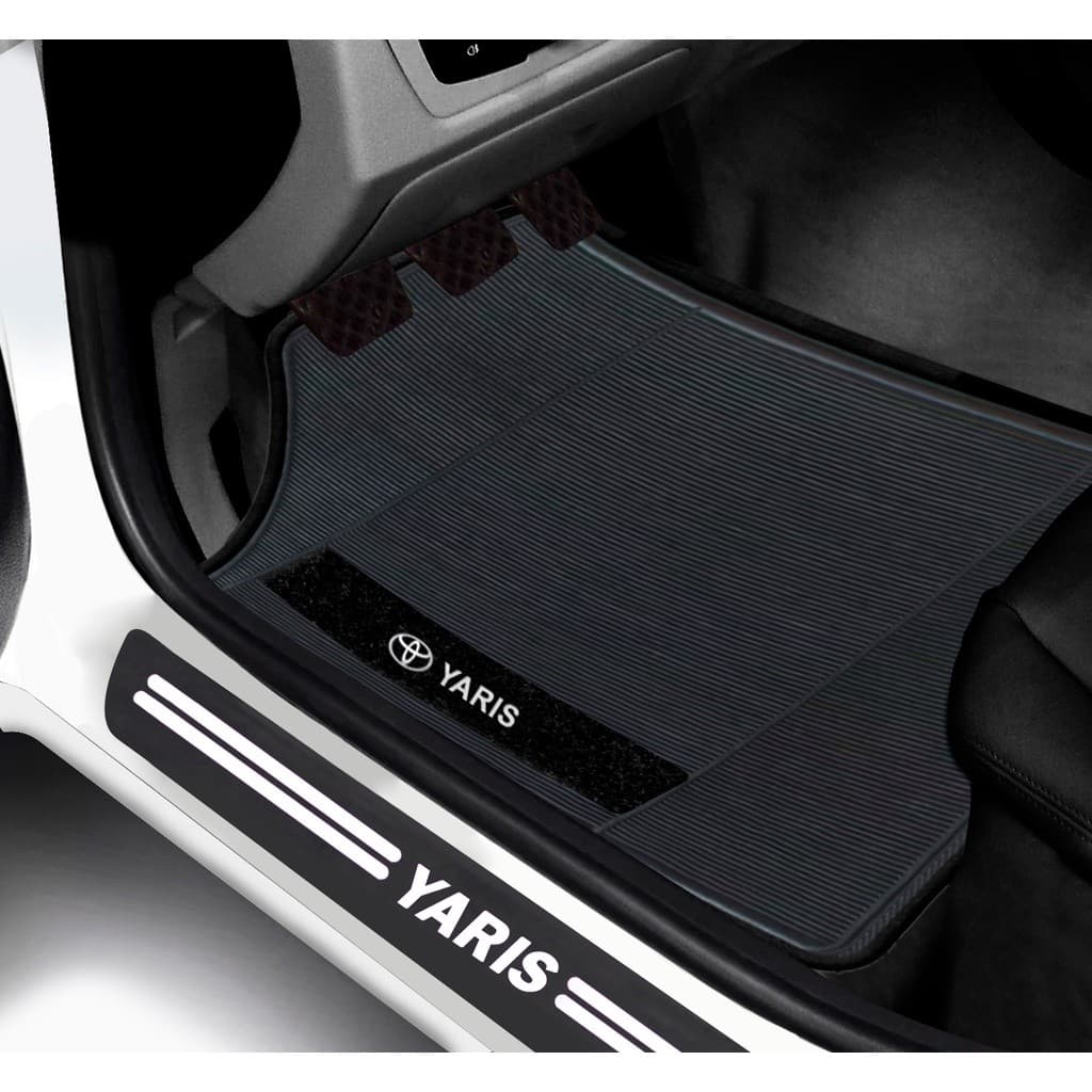 Kit Tapete E Soleira De Porta Toyota Yaris Universal Carro personalizado