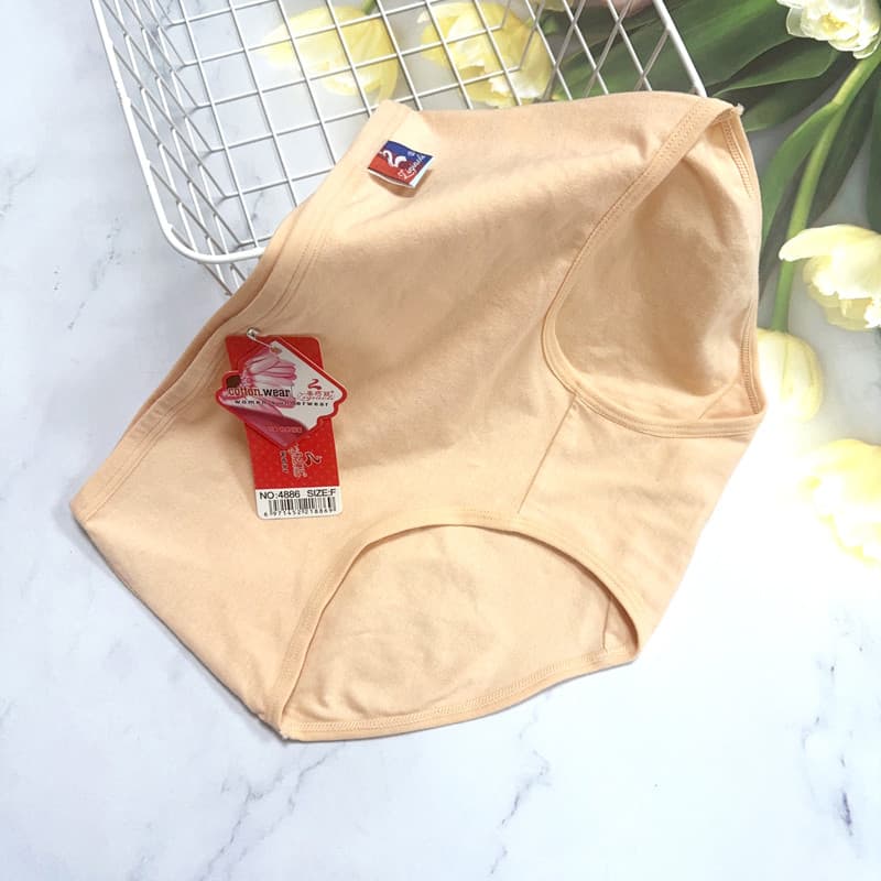 Ziqiaoli 4886 novo estilo cor sólida algodão respirável cintura média grande médio pequeno tamanho doce cor simples cuec