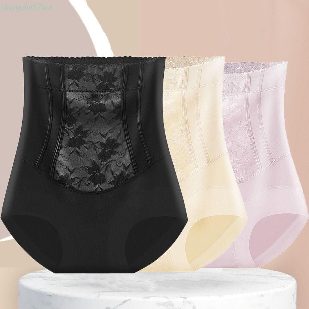 SHENGDA Cuecas Levantadoras De Bunda , Calcinha De Flor De Renda Modeladora De Corpo Pós-Parto , Roupa Íntima Para Contr